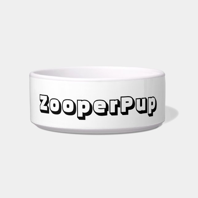 ZOOPERPUP DOG BOWL (Front)