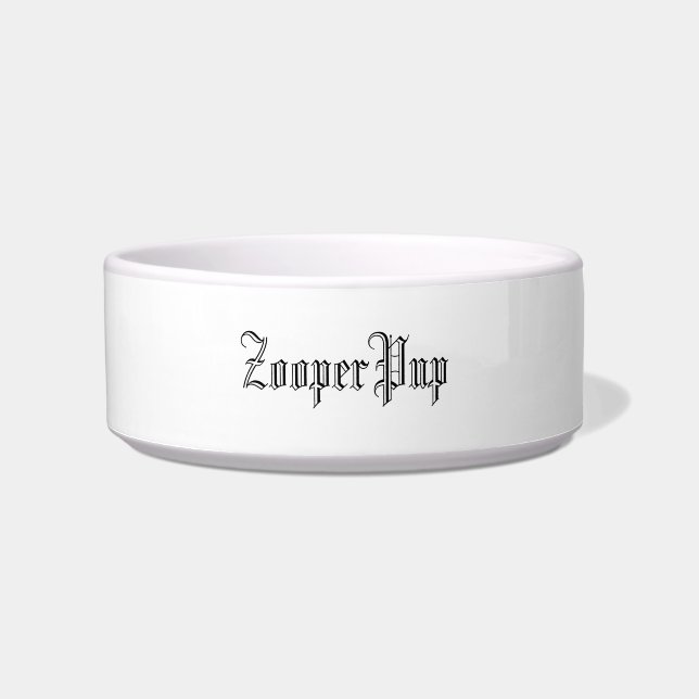 ZOOPERPUP DOG BOWL (Front)
