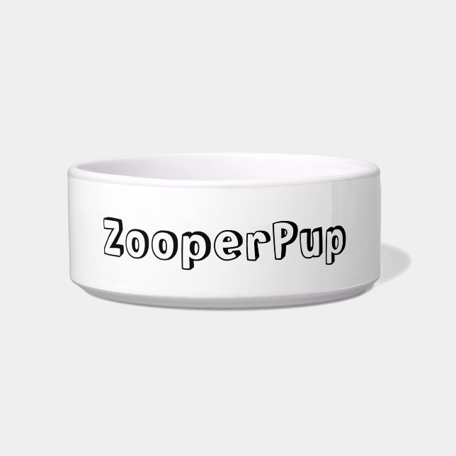 ZOOPERPUP DOG BOWL (Front)