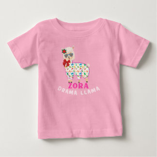 Zora Drama Llama Baby T-Shirt