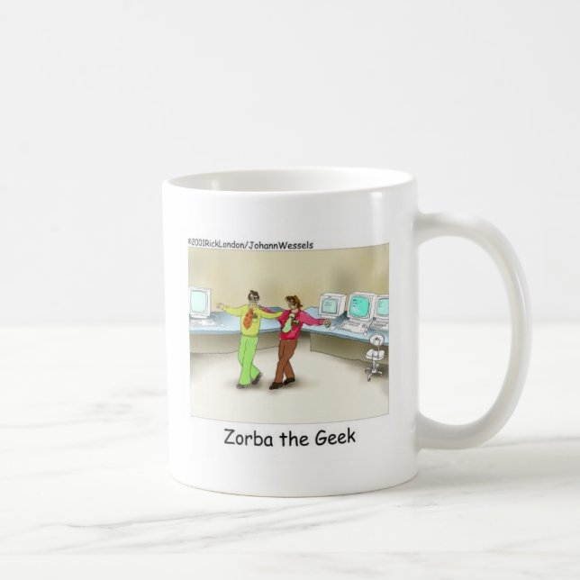 Zorba The Geek Funny Gifts & Collectibles Coffee Mug (Right)