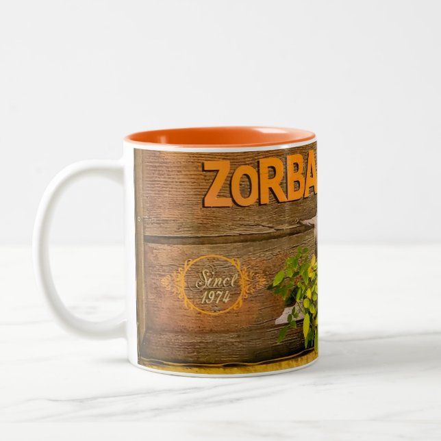 ZORBA'S HOUSE Two-Tone COFFEE MUG (Left)