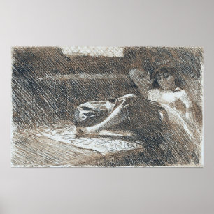 Zorn - Sleeping Odalisque 1886 Poster