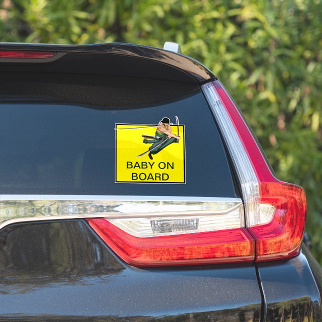 ZORO BABY ON BOARD - CAR STICKER (Car Side)
