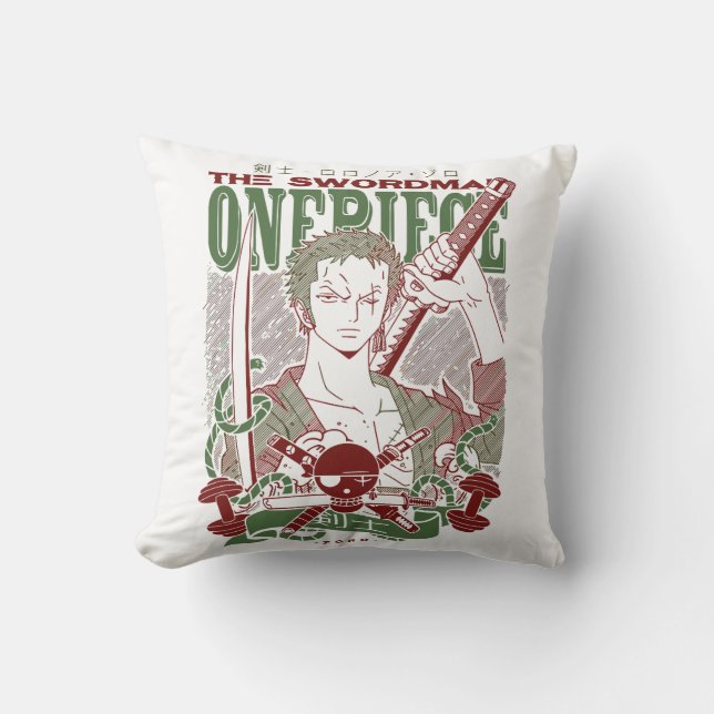 Zoro Roronoa One Piece Cushion (Front)