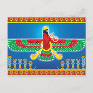 Zoroastrian Persian Faravahar Postcard