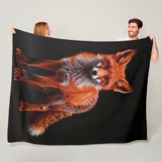 Zorro nocturno fleece blanket