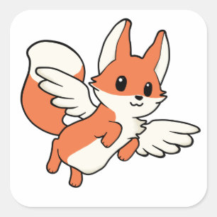 Zorro Volador Square Sticker