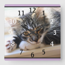 ZorroCat By The Window Wall Clock