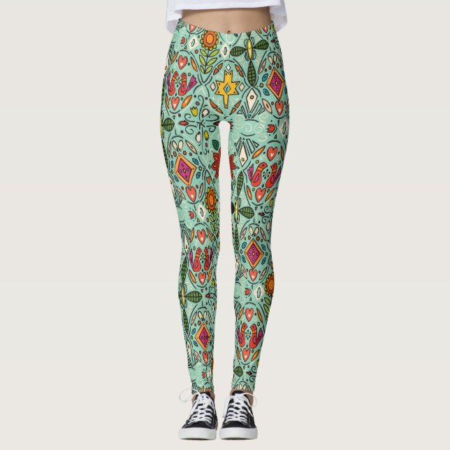 zoryana mint leggings (Front)