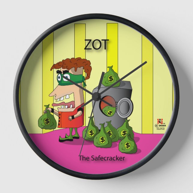 Zot Wall Clock Number 2 - The Safecracker (Front)