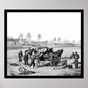 Zouave Ambulance Crew 1863 Poster