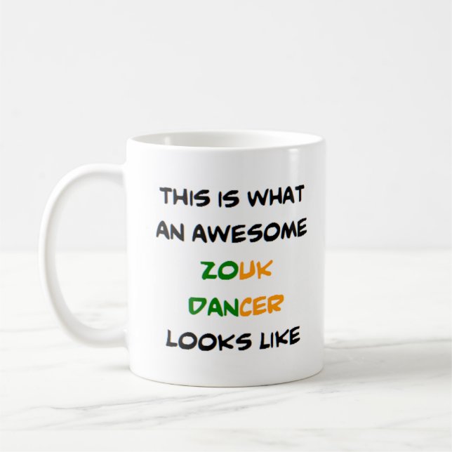 zouk dancer, awesome coffee mug (Left)