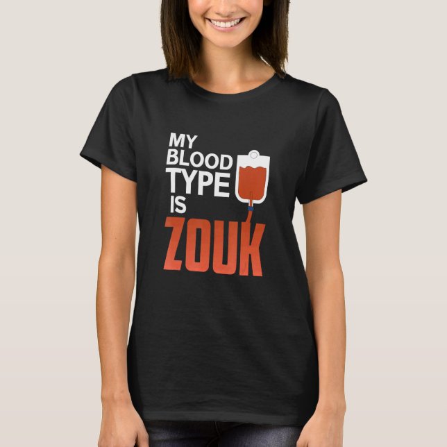 Zouk Dancing Brazilian Dance T-Shirt (Front)