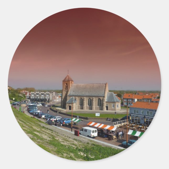Zoutelande, Netherlands Classic Round Sticker (Front)