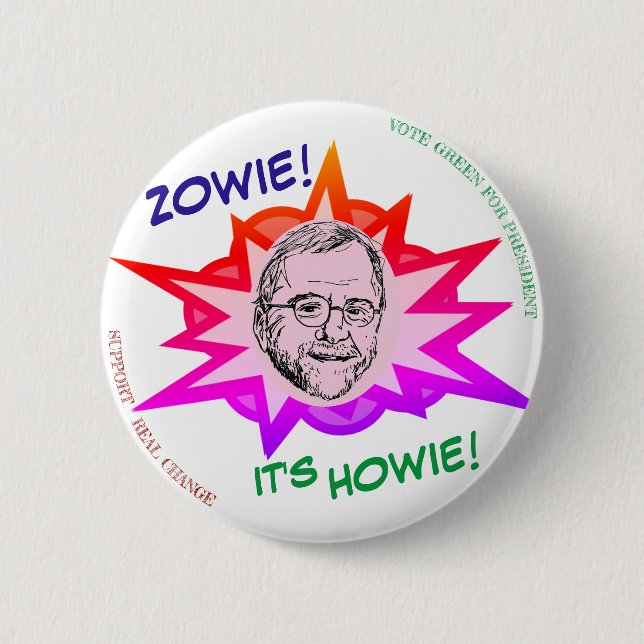 ZOWIE! IT'S HOWIE! BUTTON (Front)