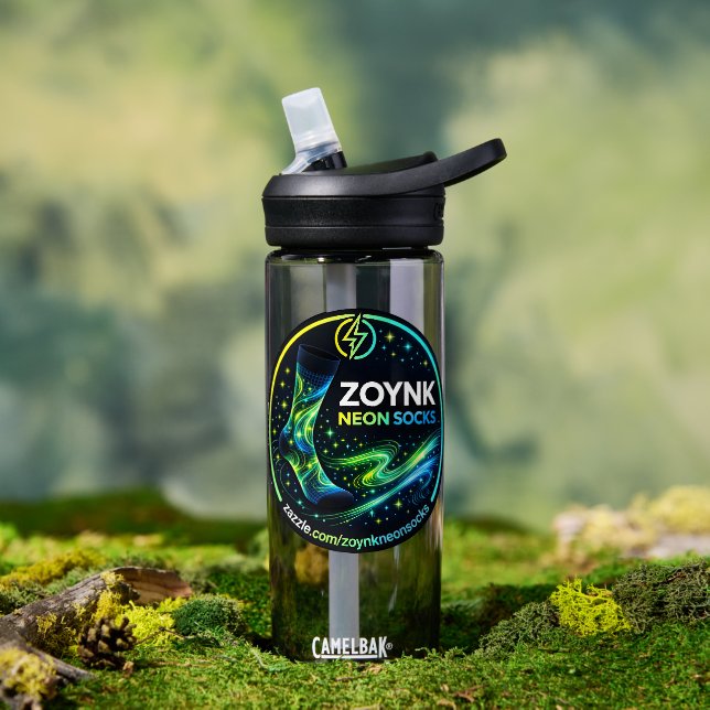 Zoynk Neon Socks Water Bottle (Outdoor (Rotated))