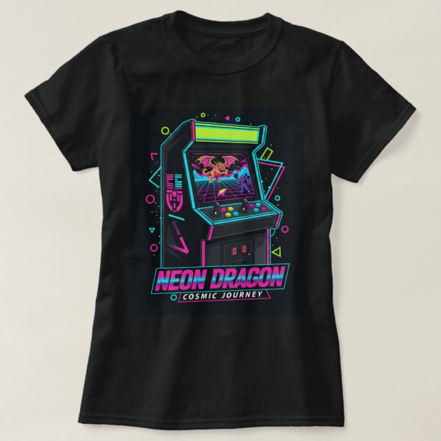 ZOYNK T-Shirt Graphics Neon Dragon 0045231 (Design Front)