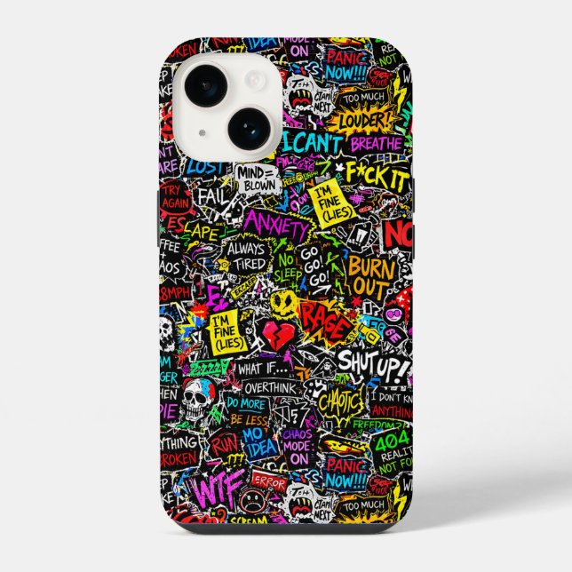 ZOYNKLAB Experiment 0047025 Chaos iPhone Case (Back)