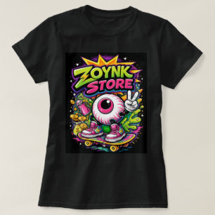 ZOYNKSTORE Eyeball Riding Skateboard 0045655 T-Shirt