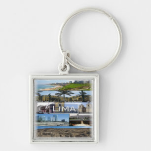 zPE008 mosaic of LIMA in Peru, America, Key Ring