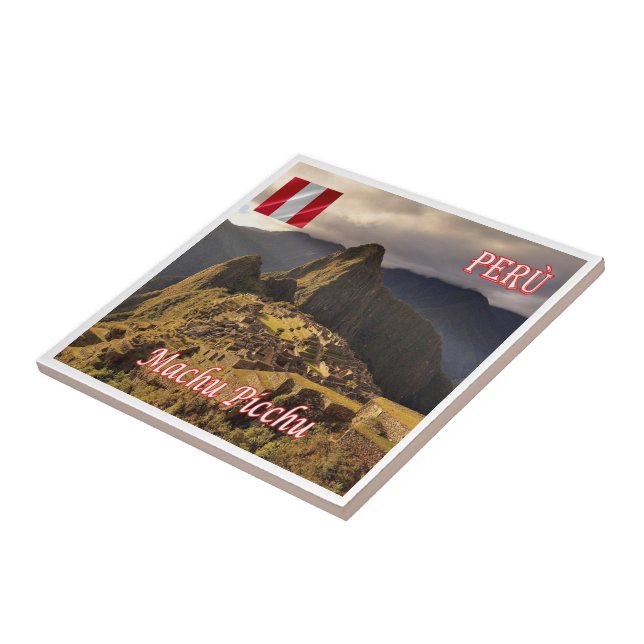 zPE025 MACHU PICCHU, Cozco, Peru, Tile (Side)