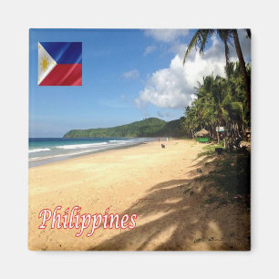zPH006 beach of NACPAN, Philippines, Asia, Fridge Magnet