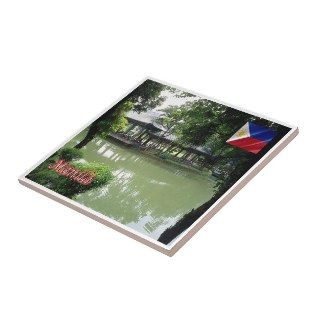 zPH007 Chinese Garden of MANILA Philippines Tile (Side)