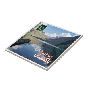 zPK010 SWATVALLEY LAKE, Pakistan, Asia, Tile