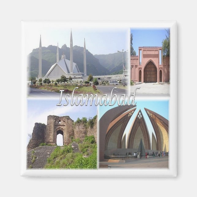 zPK013 mosaic of ISLAMABAD, Pakistan, Asia, Fridge Magnet (Front)