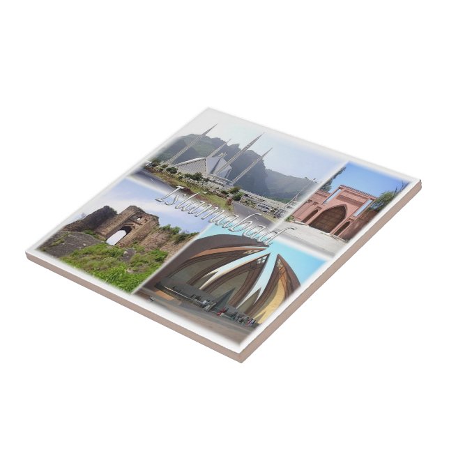 zPK013 mosaic of ISLAMABAD, Pakistan, Asia, Tile (Side)