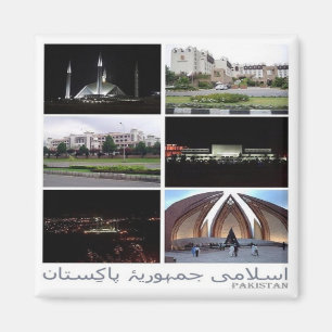 zPK014 ISLAMBAD, Pakistan, Mosaic, Asia, Fridge Magnet