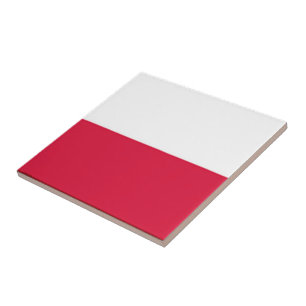 zPL001 POLISH FLAG, POLAND, Europe, Tile