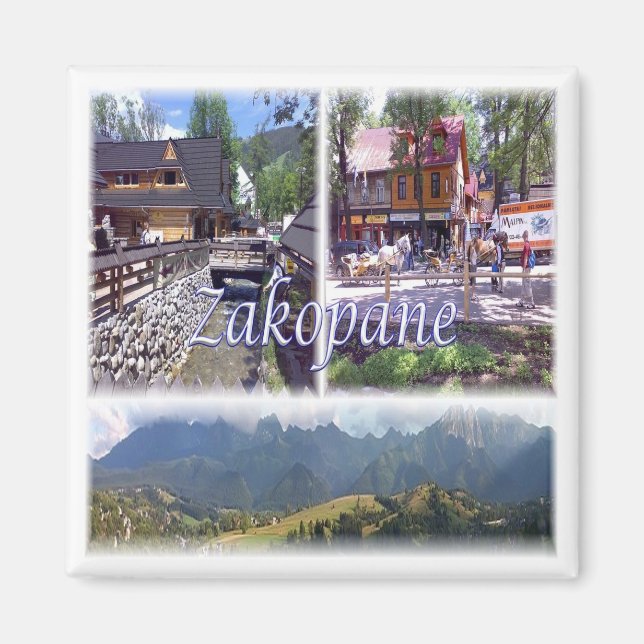 zPL007 ZAKOPANE, Poland, Europe, Fridge Magnet (Front)