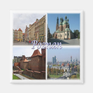 zPL008 POZNAN , Poland, Europe, Fridge Magnet