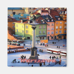 zPL015  WARSAW Sigismund Column, Poland, Fridge Magnet