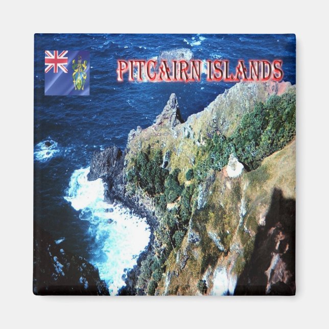 zPN004 PITCAIRN ISLANDS, Oceania, Fridge Magnet (Front)