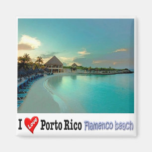 zPR005 PUERTO RICO, Flamenco Beach, Fridge Magnet