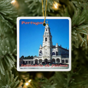 zPT011 SANCTUARY OF FATIMA, Portugal, Ceramic Ornament