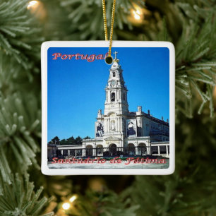 zPT011 SANCTUARY OF FATIMA, Portugal, Ceramic Ornament