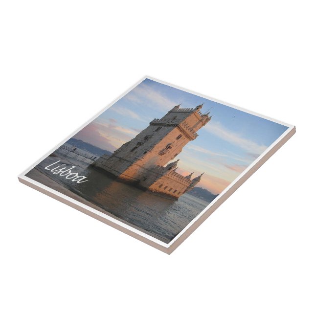 zPT015 LISBON Tower, Portugal, Europe, Tile (Side)