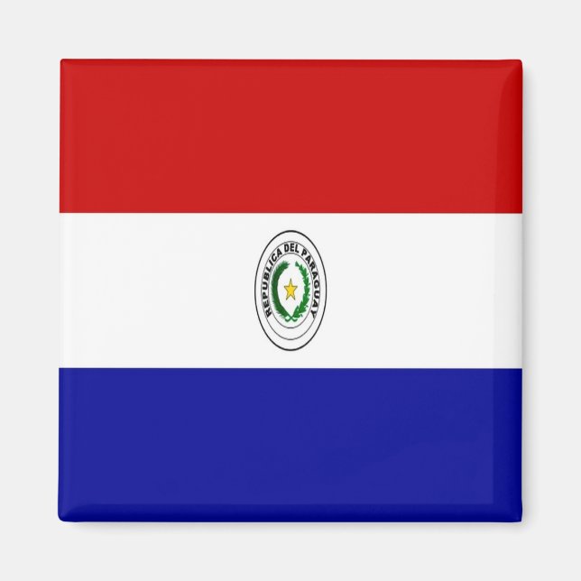 zPY001 PARAGUAY, Flag, America, Fridge Magnet (Front)