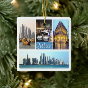 zQA003 mosaic of QATAR, Asia, Ceramic Ornament