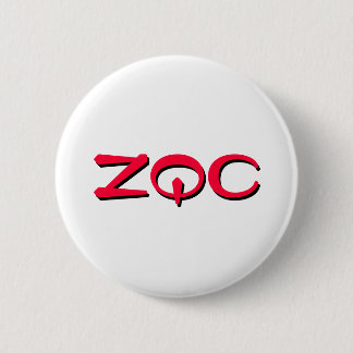 ZQC button, red 6 Cm Round Badge