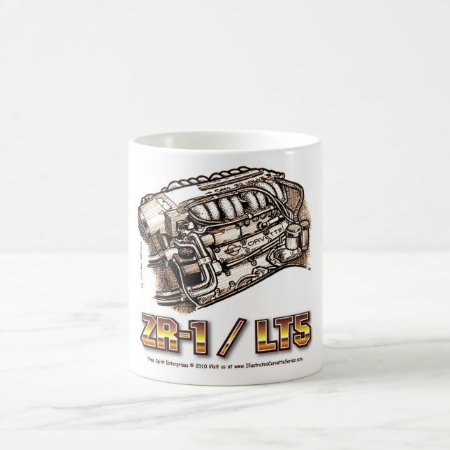ZR1 LT5 Corvette Engine Coffee Mug (Center)