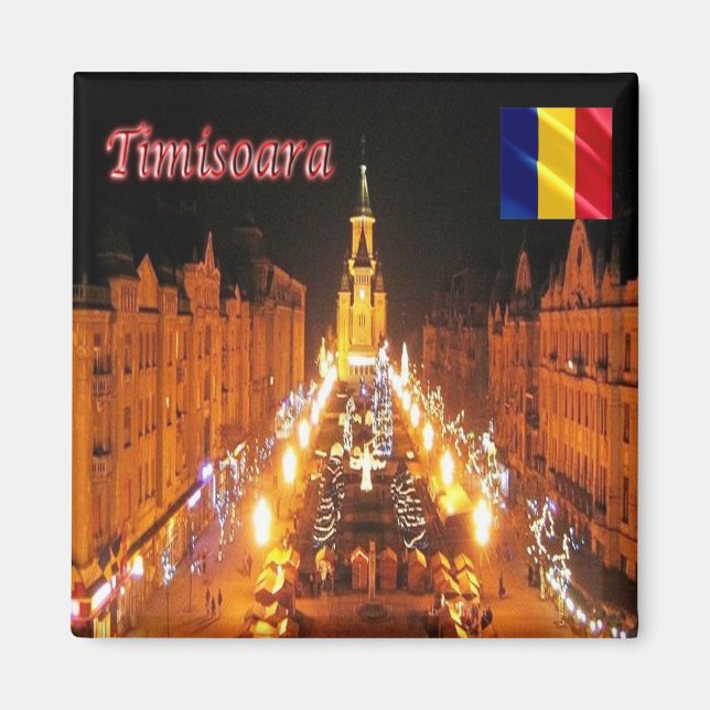 zRO005 TIMISOARA Victory Square, Romania, Fridge Magnet (Front)