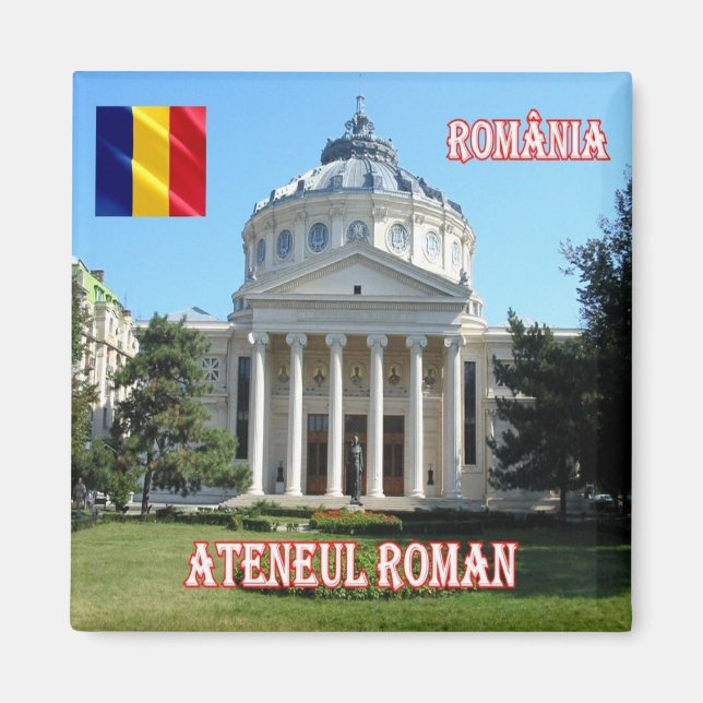 zRO011 BUCHAREST Romanian Athenaeum, Fridge Magnet (Front)