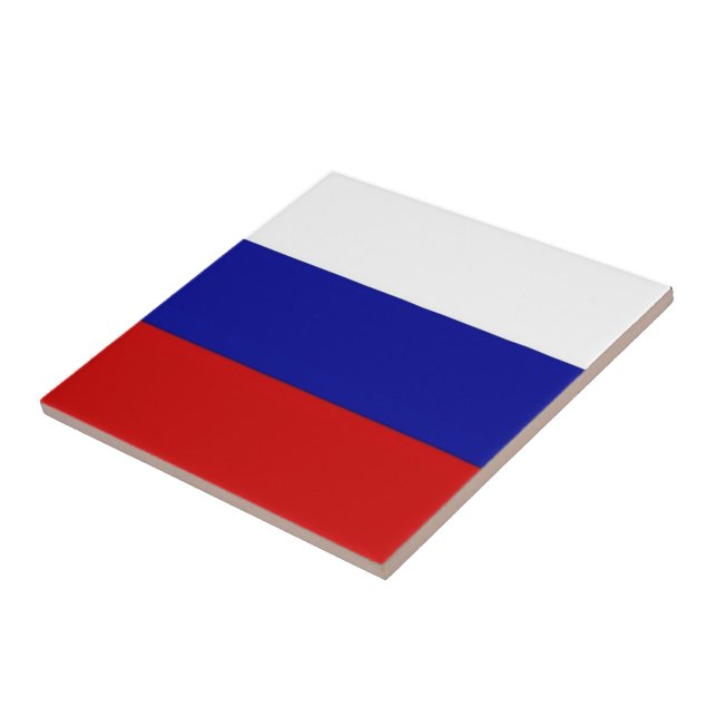 zRU001 RUSSIAN waving FLAG RUSSIA, Fridge Tile (Side)