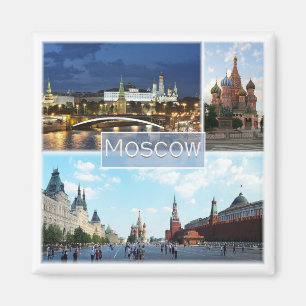 zRU005 MOSCOW, Russia, Europe, Fridge, Magnet