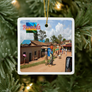 zRW009 RWANDA, Kigali, Butare, Africa, Ceramic Ornament